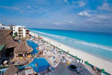 Hotel El Pueblito Beach Cancún Exterior foto